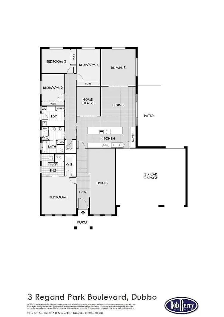 Floorplan of Homely house listing, 3 Regand Park Boulevard, Dubbo NSW 2830