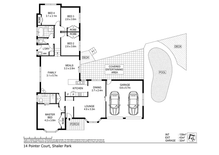 Floorplan of Homely house listing, 14 Pointer Court, Shailer Park QLD 4128