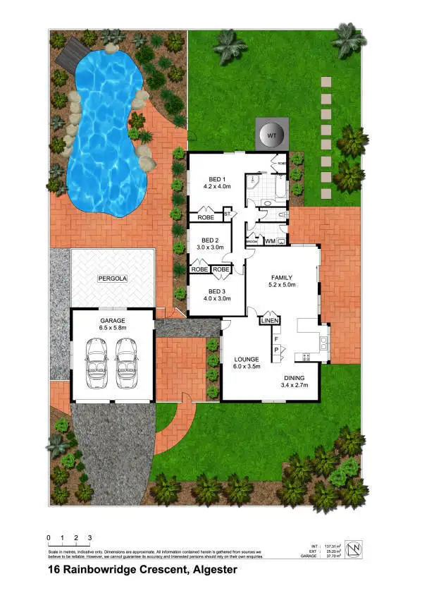 Floorplan of Homely house listing, 16 Rainbowridge Crescent, Algester QLD 4115