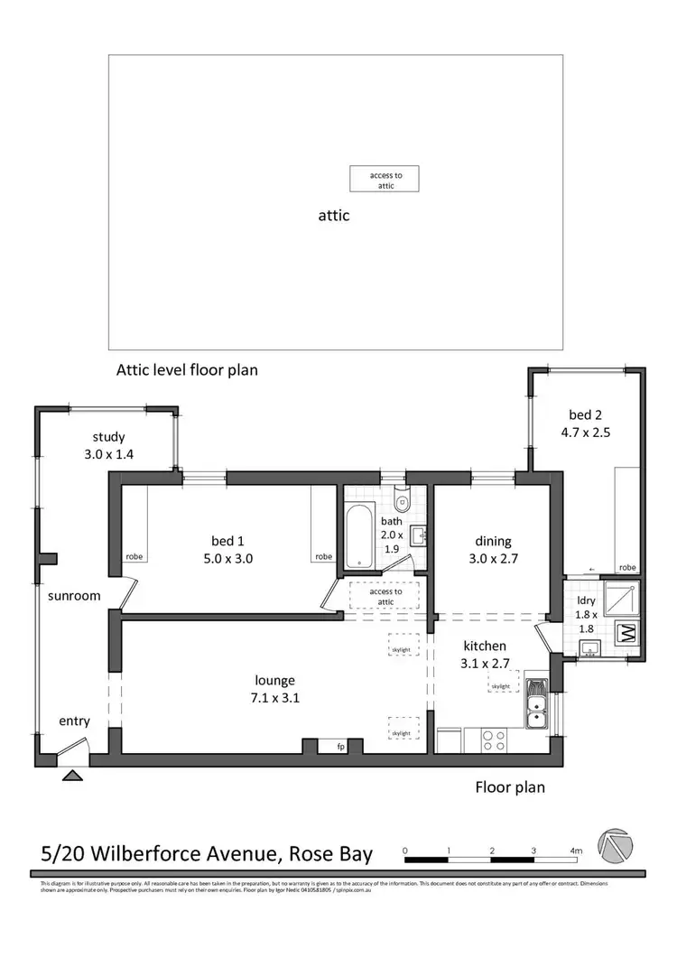 Floorplan of Homely unit listing, 5/20 Wilberforce Avenue, Rose Bay NSW 2029