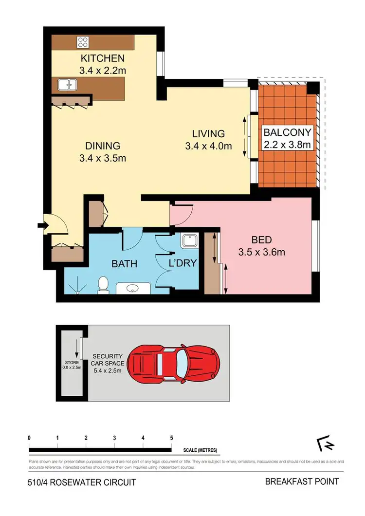 Floorplan of Homely apartment listing, 4 Rosewater Circuit, Breakfast Point NSW 2137