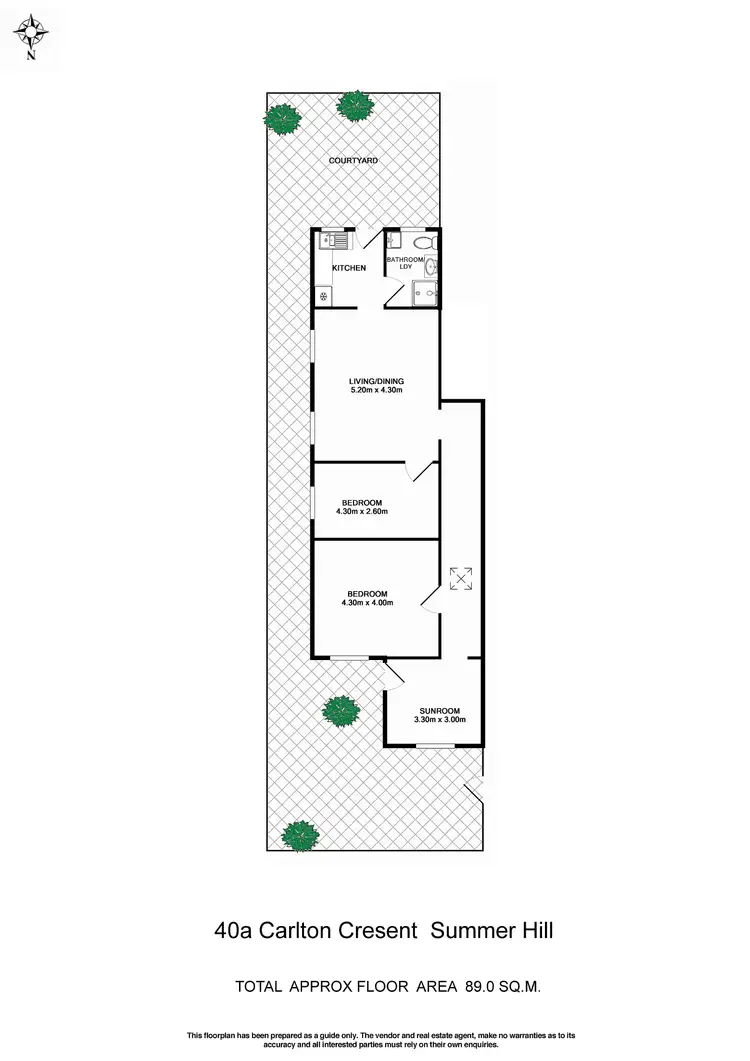Floorplan of Homely house listing, 2/40a Carlton Crescent, Summer Hill NSW 2130