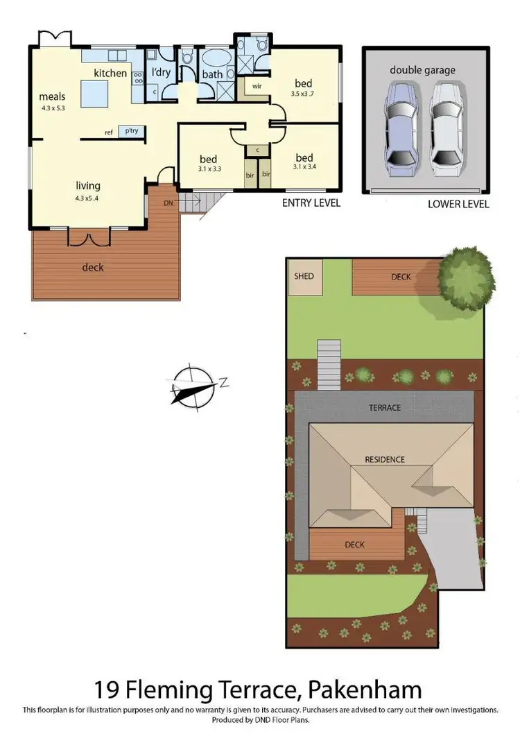 Floorplan of Homely house listing, 19 Fleming Terrace, Pakenham VIC 3810