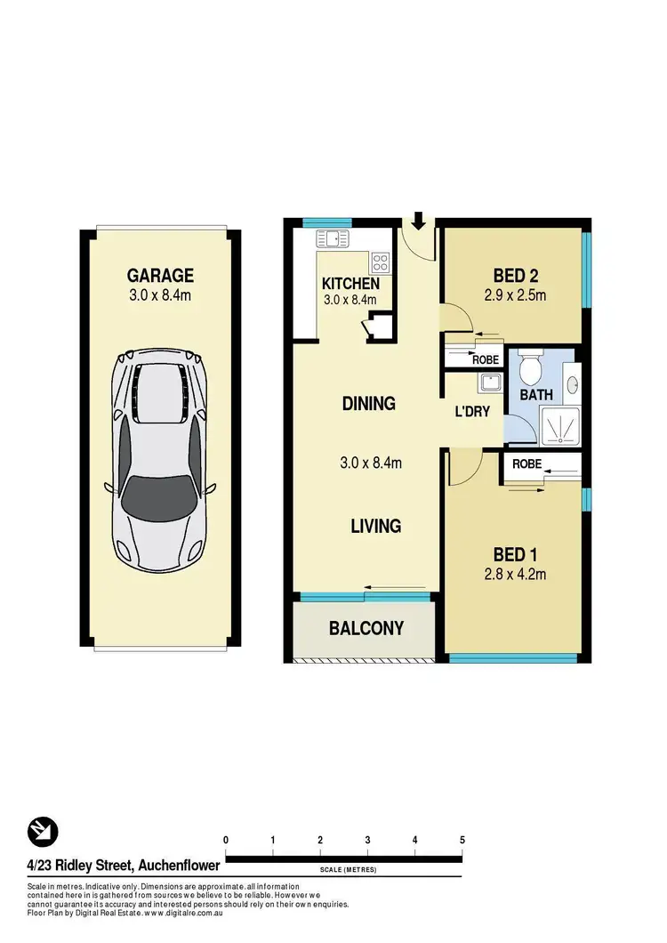 Floorplan of Homely unit listing, 4/23 Ridley Street, Auchenflower QLD 4066