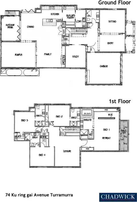Floorplan of Homely house listing, 74 Ku-ring-gai Avenue, Turramurra NSW 2074