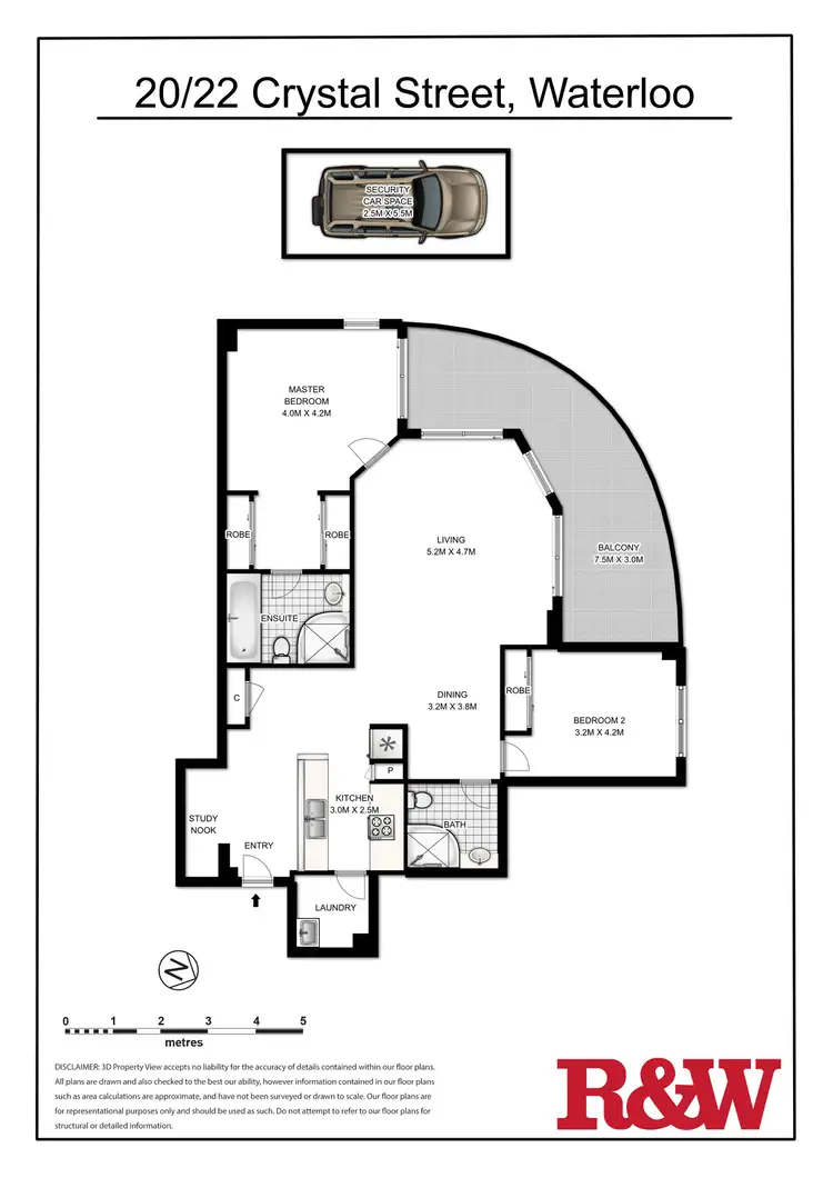 Floorplan of Homely apartment listing, 20/22 Crystal Street, Waterloo NSW 2017