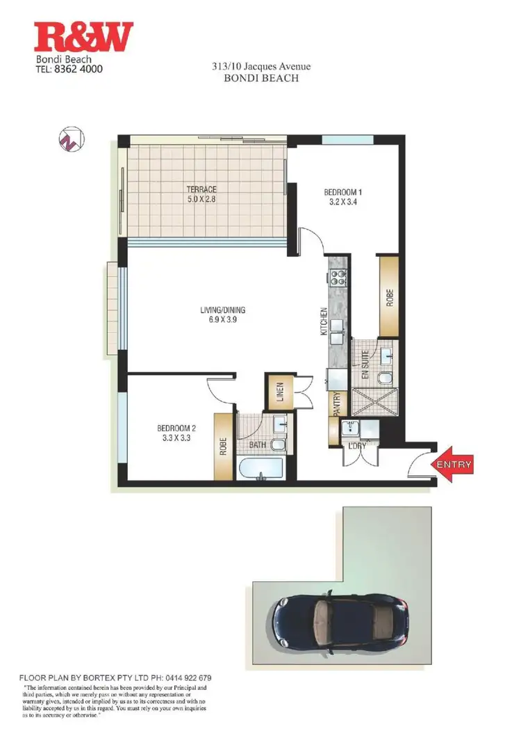 Floorplan of Homely apartment listing, 313/10 Jaques Avenue, Bondi Beach NSW 2026