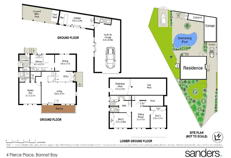 Floorplan of Homely house listing, 4 Pierce Place, Bonnet Bay NSW 2226