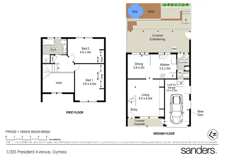 Floorplan of Homely townhouse listing, 1/355 President Avenue, Gymea NSW 2227