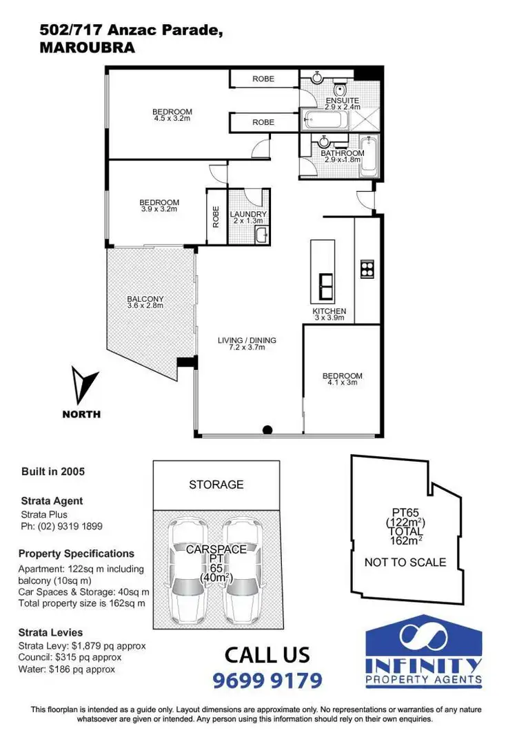 Floorplan of Homely apartment listing, 502/717 Anzac Parade, Maroubra Junction NSW 2035