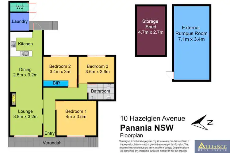 Floorplan of Homely house listing, 10 Hazelglen Avenue, Panania NSW 2213