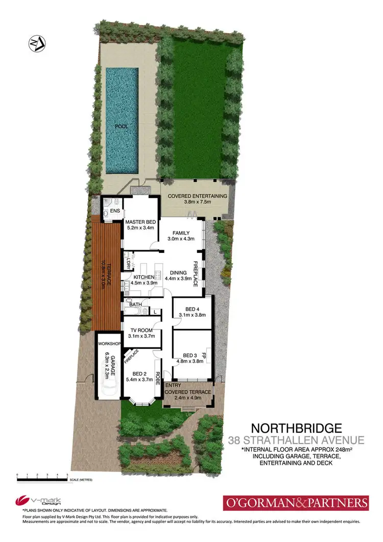 Floorplan of Homely house listing, 38 Strathallen Avenue, Northbridge NSW 2063