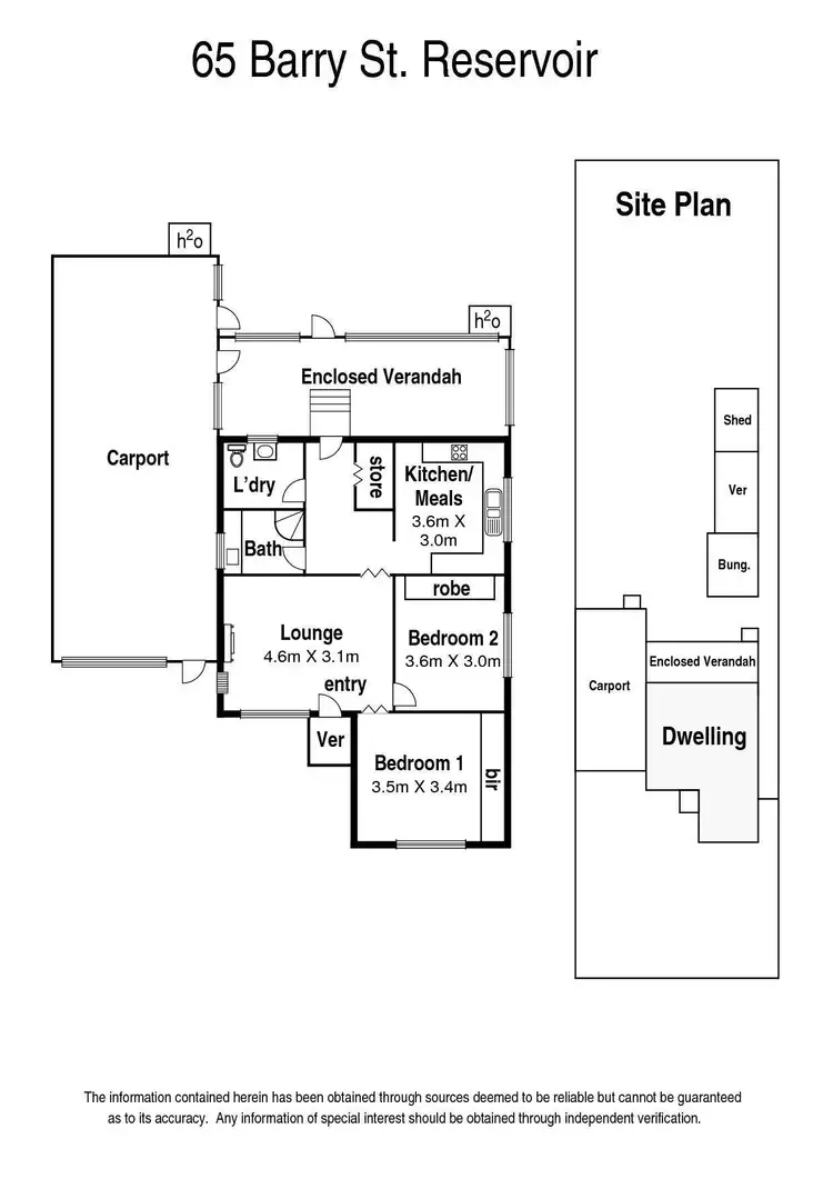 Floorplan of Homely house listing, 65 Barry Street, Reservoir VIC 3073