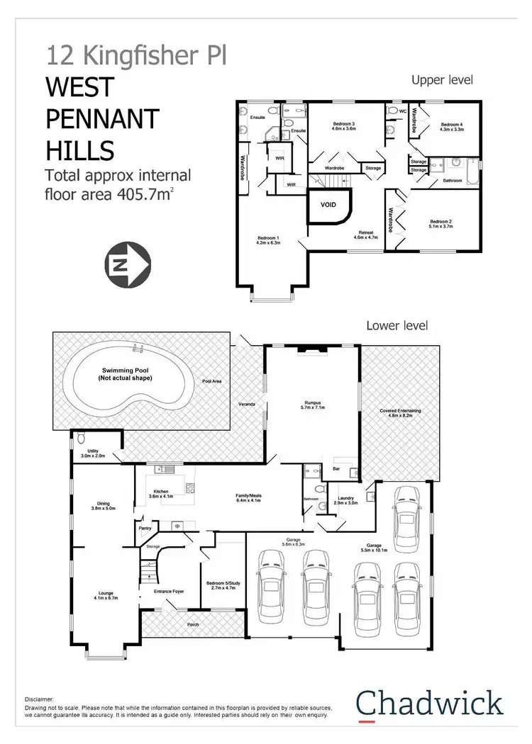 Floorplan of Homely house listing, 12 Kingfisher Place, West Pennant Hills NSW 2125