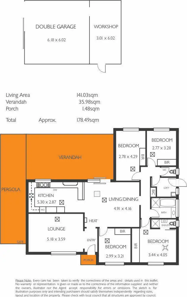 Floorplan of Homely house listing, 10 St Andrews Way, Morphett Vale SA 5162