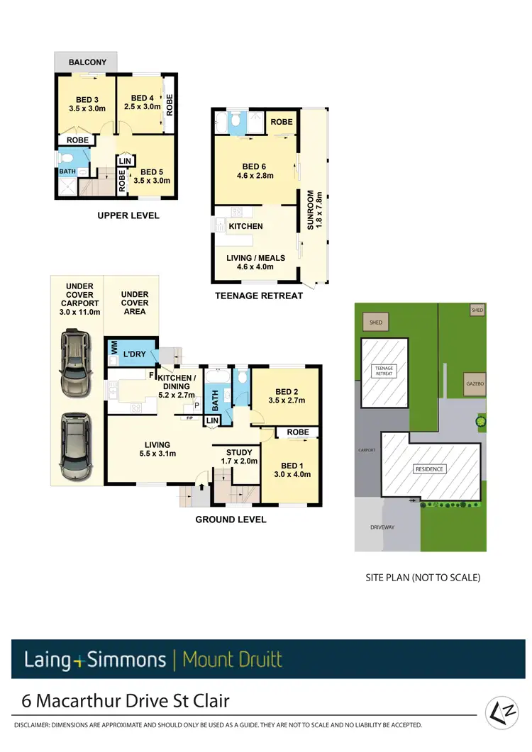 Floorplan of Homely house listing, 6 MacArthur Drive, St Clair NSW 2759