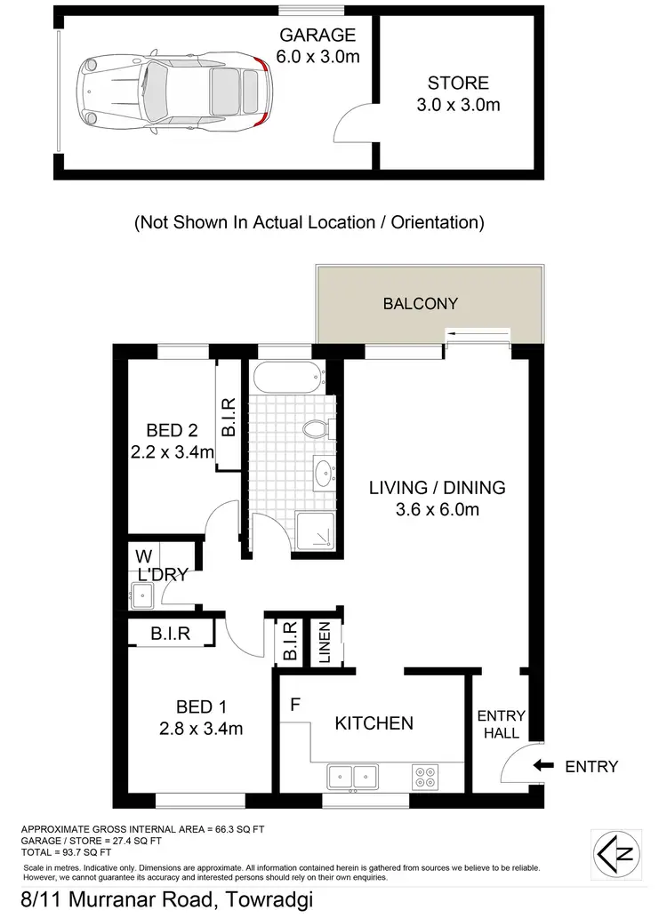 Floorplan of Homely unit listing, 8/11-13 Murranar Road, Towradgi NSW 2518
