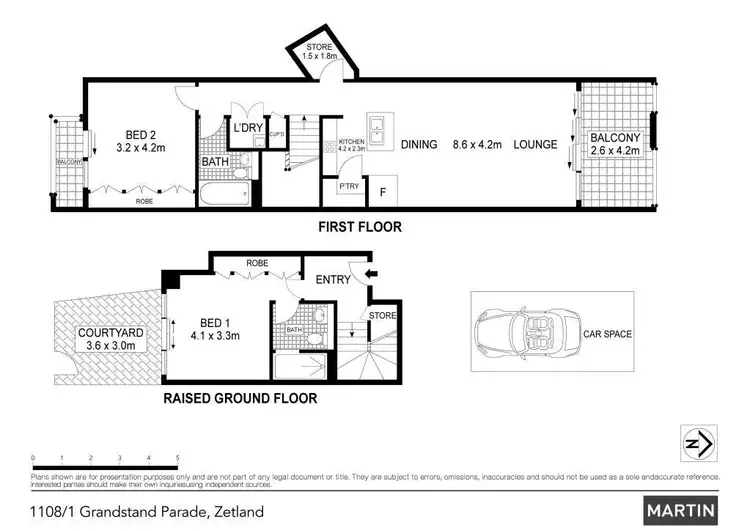 Floorplan of Homely apartment listing, 1108/1 Grandstand Parade, Zetland NSW 2017