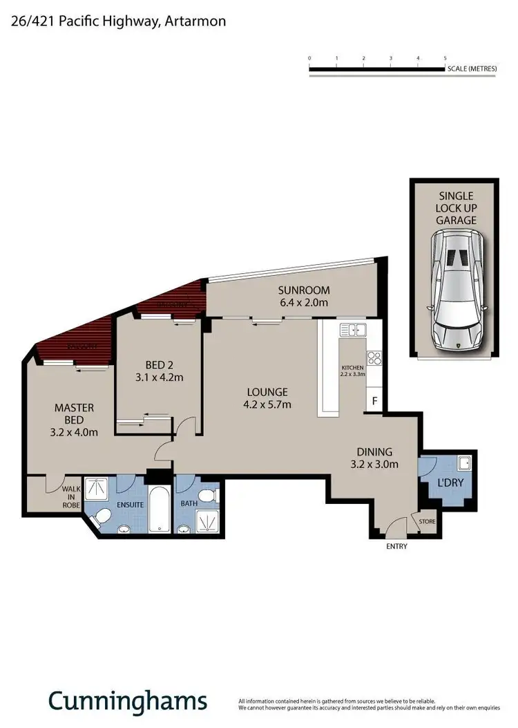 Floorplan of Homely unit listing, 26/421-473 Pacific Highway, Artarmon NSW 2064