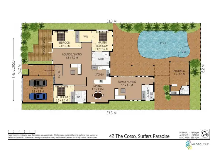 Floorplan of Homely house listing, 42 The Corso, Isle Of Capri QLD 4217