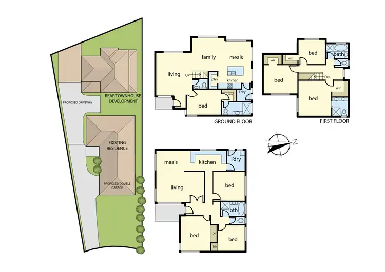 Floorplan of Homely house listing, 52 Simpson Drive, Dandenong North VIC 3175