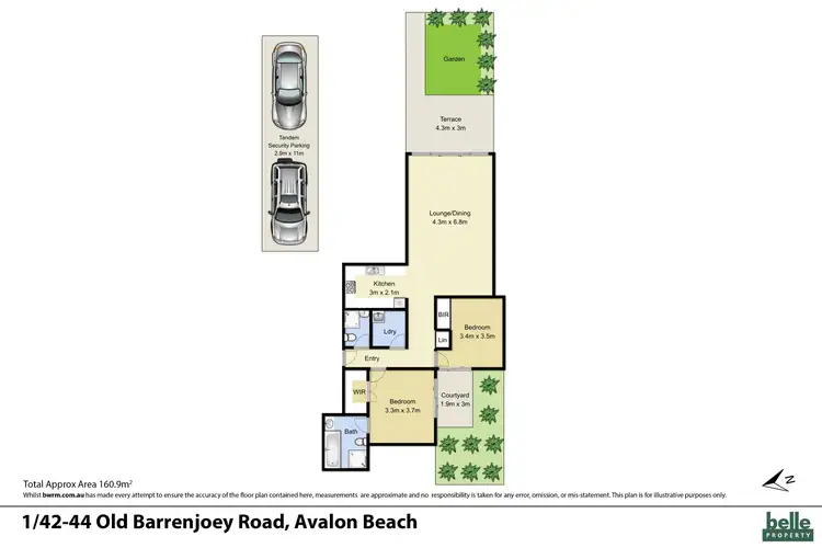 Floorplan of Homely apartment listing, 1/42-44 Old Barrenjoey Road, Avalon Beach NSW 2107