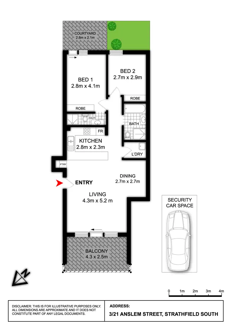 Floorplan of Homely unit listing, 3/21 Anselm Street, Strathfield South NSW 2136