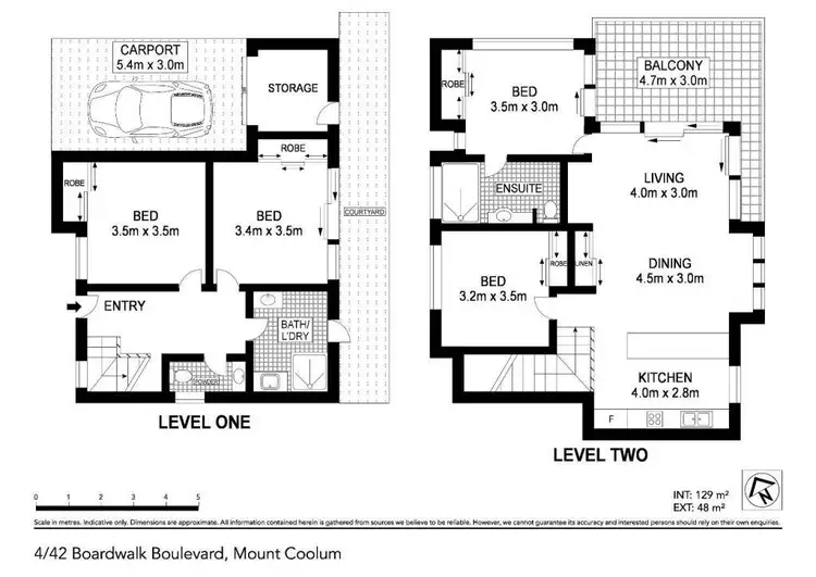 Floorplan of Homely house listing, 4/42 Boardwalk Boulevard, Mount Coolum QLD 4573