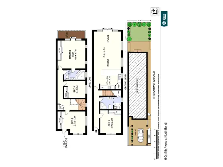 Floorplan of Homely semi-detached listing, 6 Griffith Avenue, North Bondi NSW 2026