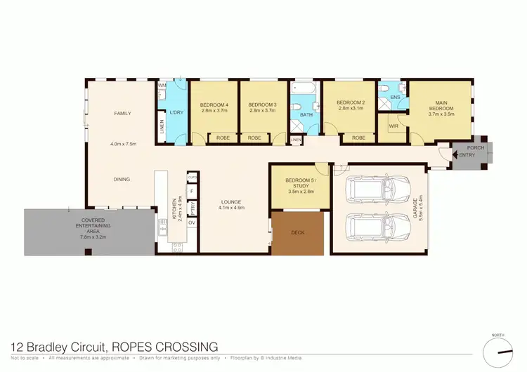 Floorplan of Homely house listing, 12 Bradley Street, Ropes Crossing NSW 2760