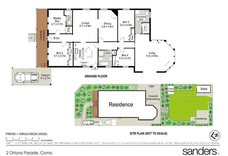Floorplan of Homely house listing, 2 Ortona Parade, Como NSW 2226