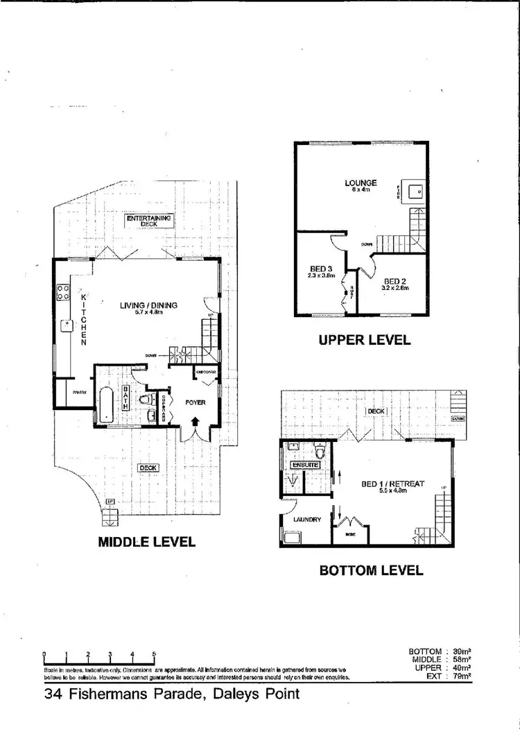 Floorplan of Homely house listing, 34 Fishermans Parade, Daleys Point NSW 2257
