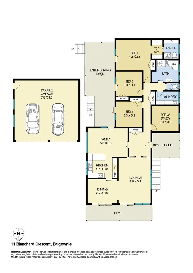 Floorplan of Homely house listing, 11 Blanchard Crescent, Balgownie NSW 2519