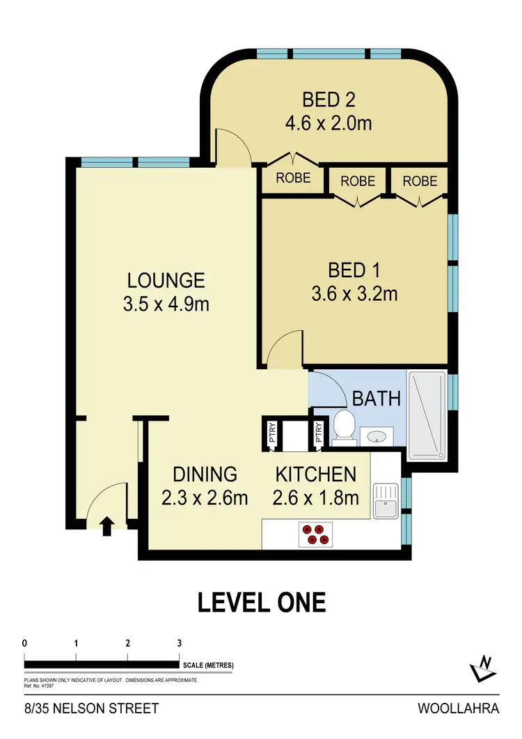 Floorplan of Homely apartment listing, 8/35 Nelson Street, Woollahra NSW 2025
