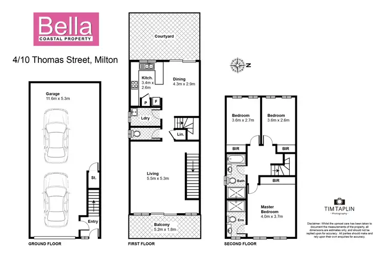 Floorplan of Homely townhouse listing, 4/10 Thomas Street, Milton NSW 2538