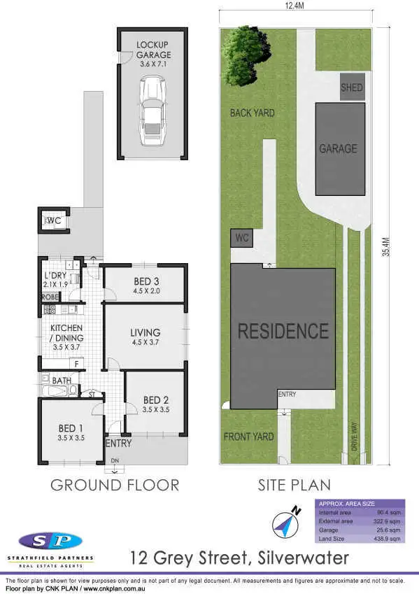 Floorplan of Homely house listing, 12 Grey Street, Silverwater NSW 2128