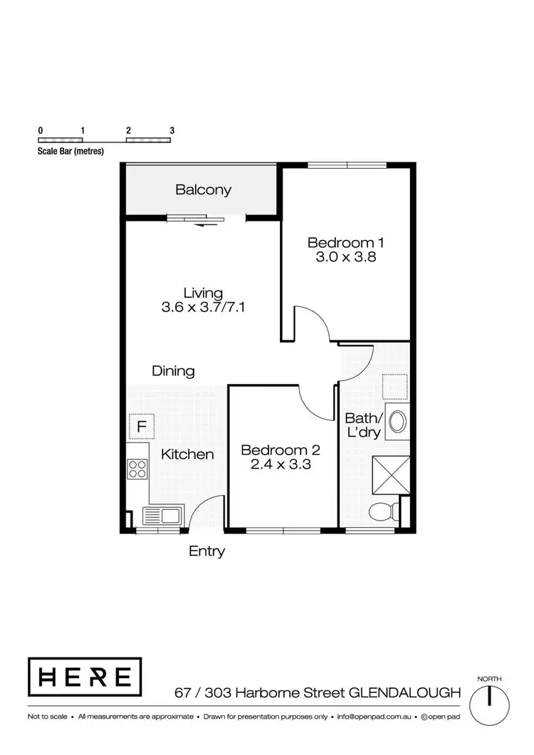 Floorplan of Homely unit listing, 67/303 Harborne Street, Glendalough WA 6016