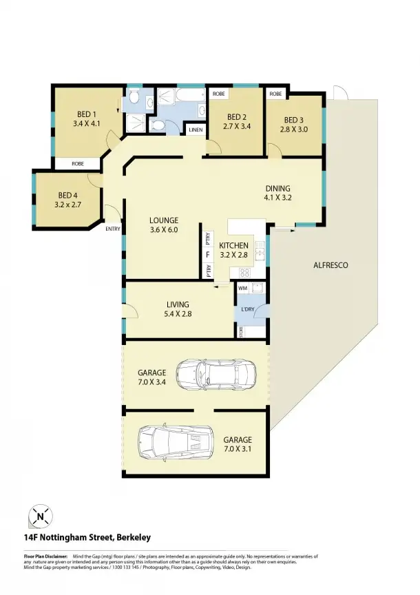 Floorplan of Homely house listing, 14F Nottingham Street, Berkeley NSW 2506