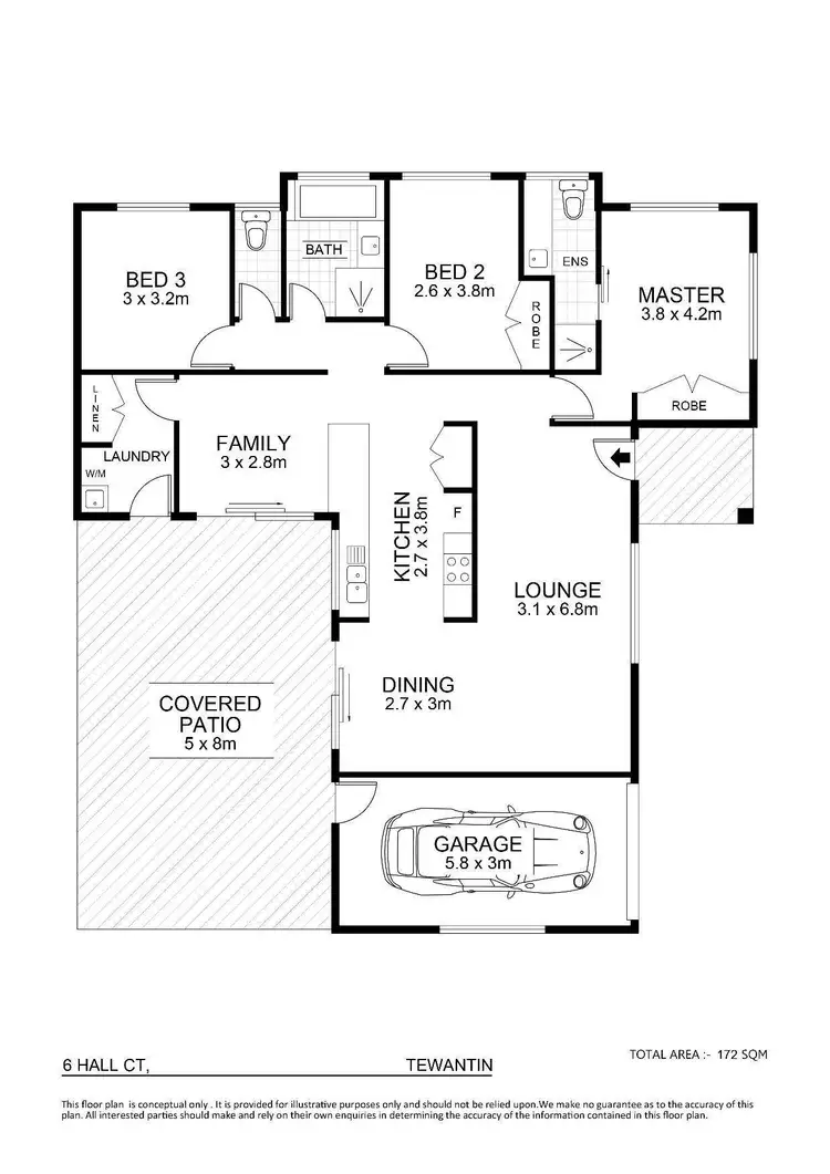 Floorplan of Homely house listing, 6 Hall Court, Tewantin QLD 4565