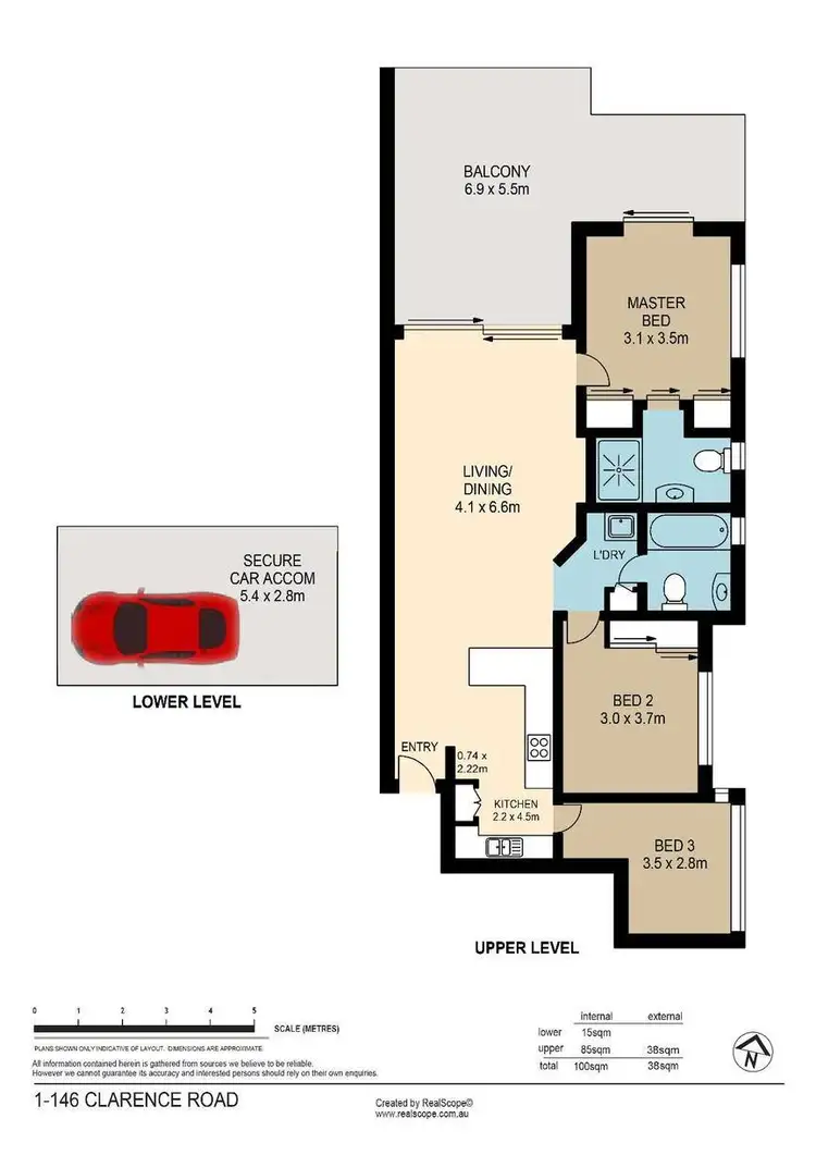 Floorplan of Homely unit listing, 1/146 Clarence Road, Indooroopilly QLD 4068
