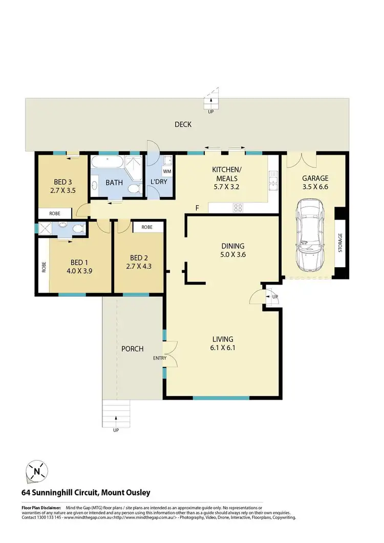 Floorplan of Homely house listing, 64 Sunninghill Circuit, Mount Ousley NSW 2519