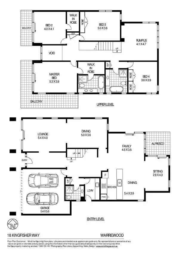 Floorplan of Homely house listing, 18 Kingfisher Way, Warriewood NSW 2102