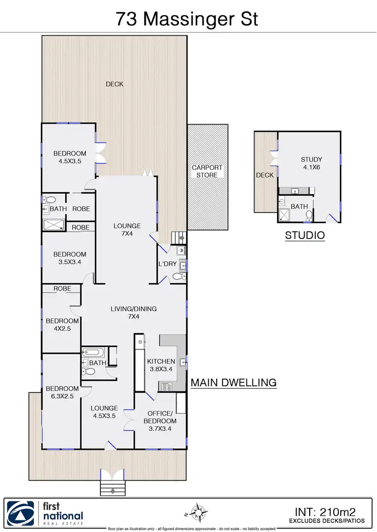 Floorplan of Homely house listing, 73 Massinger Street, Byron Bay NSW 2481