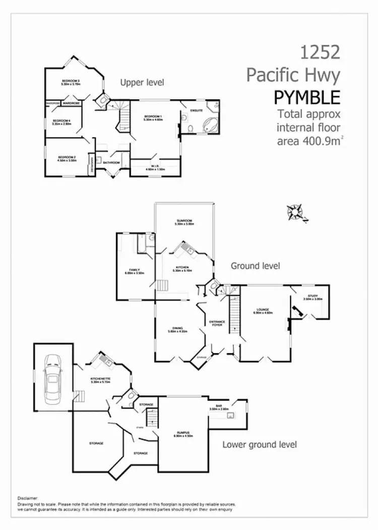 Floorplan of Homely house listing, 1252 Pacific Highway, Pymble NSW 2073