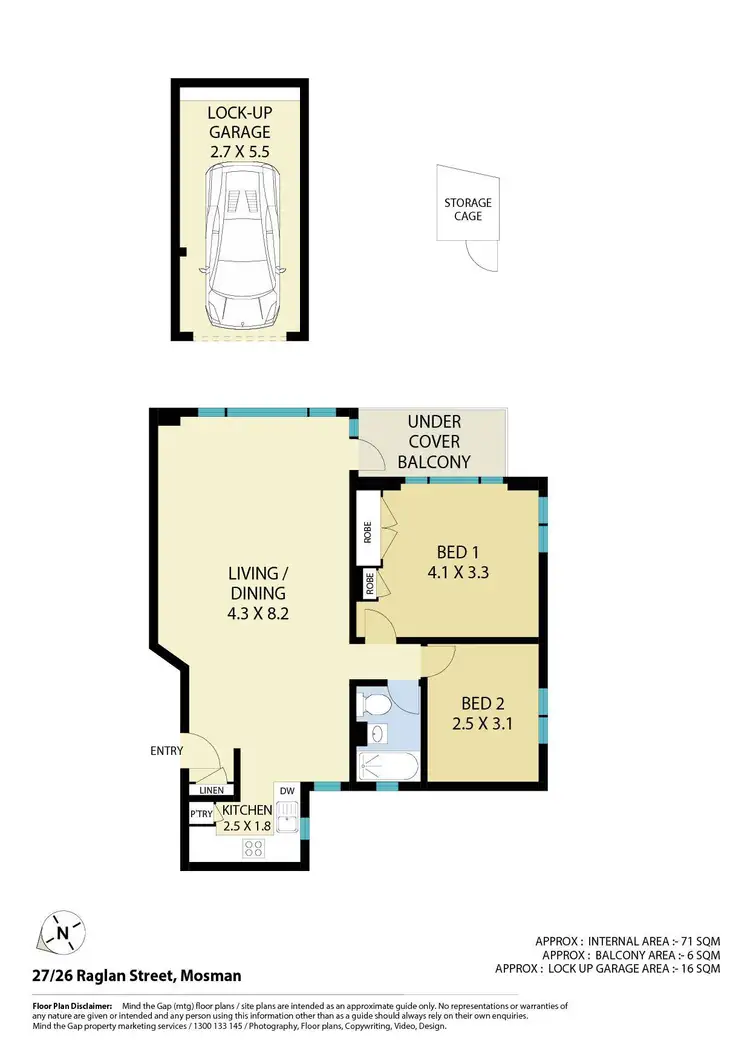 Floorplan of Homely apartment listing, 27/26 Raglan Street, Mosman NSW 2088