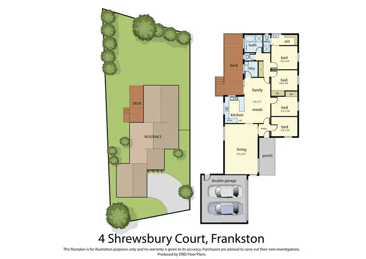 Floorplan of Homely house listing, 4 Shrewsbury Court, Frankston VIC 3199