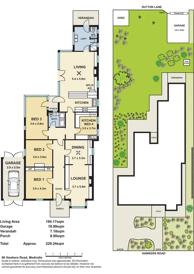 Floorplan of Homely house listing, 66 Hawkers Road, Medindie SA 5081