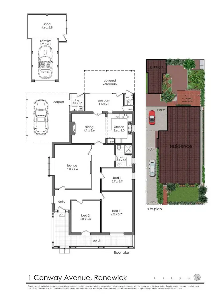 Floorplan of Homely house listing, 1 Conway Avenue, Randwick NSW 2031