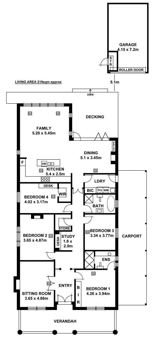 Floorplan of Homely house listing, 41 Balham Avenue, Kingswood SA 5062