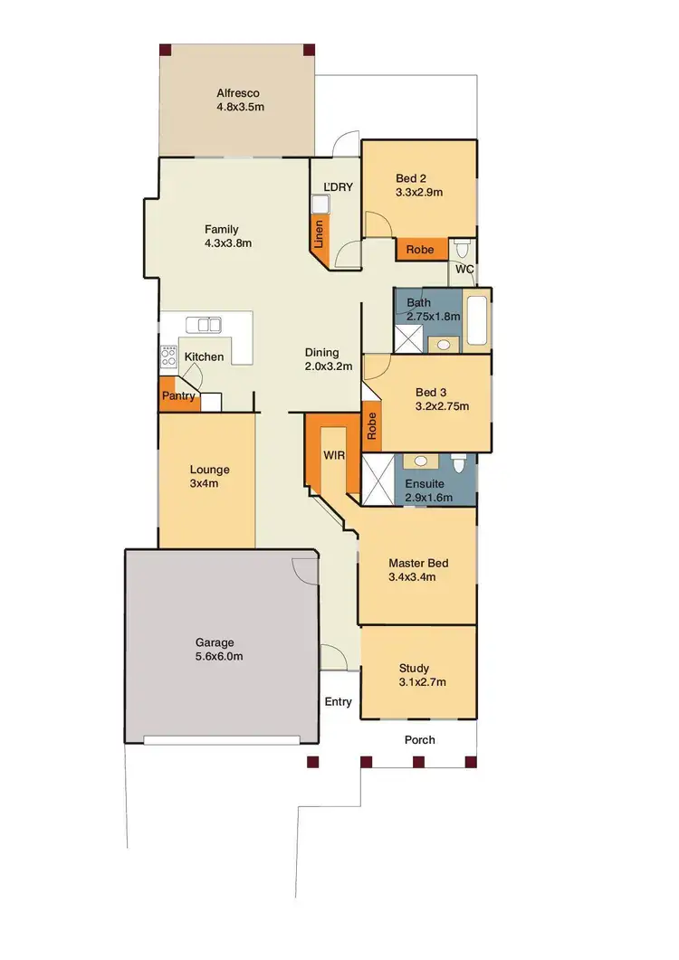 Floorplan of Homely house listing, 12 Cedarfield Crescent, Sippy Downs QLD 4556
